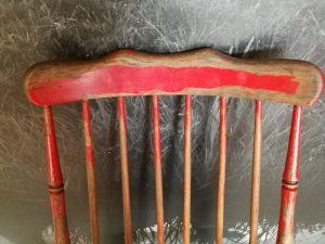 antieke industriële retro schommelstoel